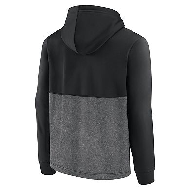 Men's Fanatics Branded Black Brooklyn Nets Successful Tri-Blend Pullover Hoodie