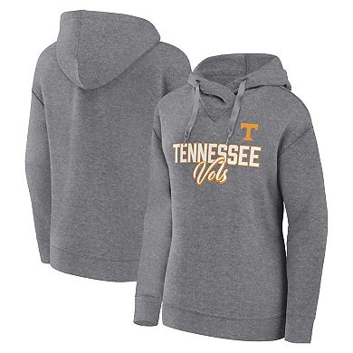 Women's Fanatics Branded Heather Gray Tennessee Volunteers Script Favorite Pullover Hoodie