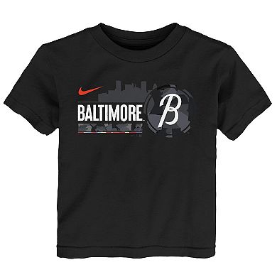 Toddler Nike Black Baltimore Orioles 2023 City Connect Graphic T-Shirt