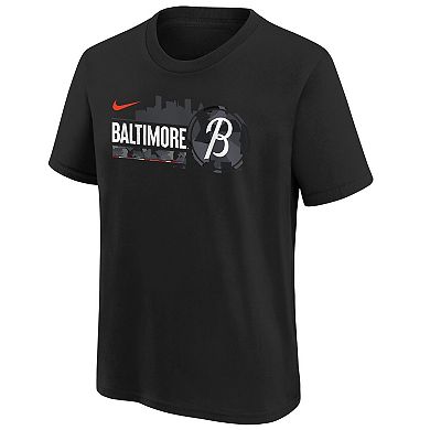 Preschool Nike Black Baltimore Orioles 2023 City Connect Graphic T-Shirt