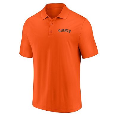 Men's Fanatics Branded Black/Orange San Francisco Giants Dueling Logos Polo Combo Set