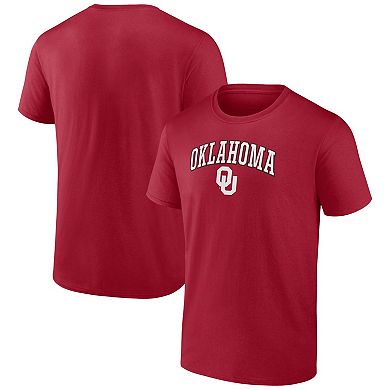 Men's Fanatics Branded Crimson Oklahoma Sooners Campus T-Shirt
