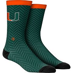 Youth Strideline Miami Hurricanes 8-Bit Crew Socks