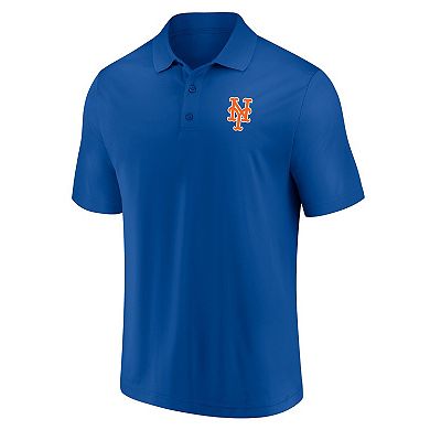 Men's Fanatics Branded Royal/Orange New York Mets Dueling Logos Polo Combo Set