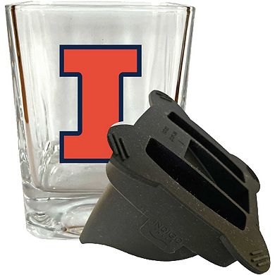 Illinois Fighting Illini 15oz. Ice Wedge Glass