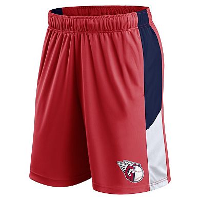Men's Fanatics Branded Red Cleveland Guardians Primary Logo Shorts