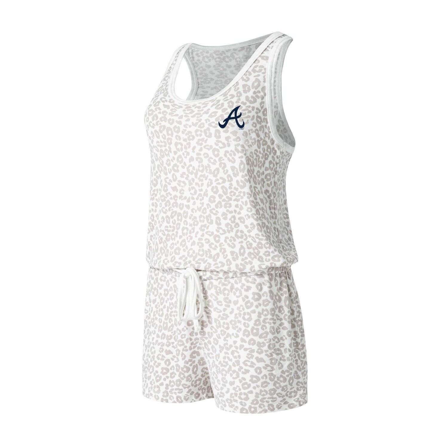 Infant White Atlanta Braves Pinstripe Power Hitter Romper