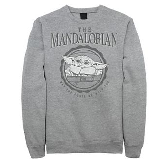 Men's Star Wars The Mandalorian Grogu May The Force Be With You Fleece Sweatshirt