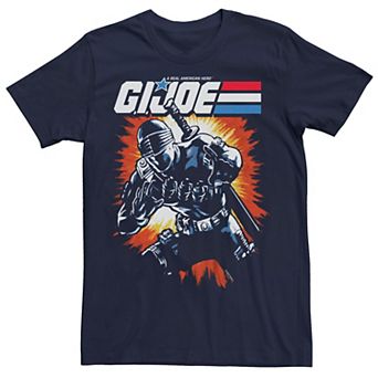 Men's G.I. Joe Snake Man Explosive Background Graphic Tee