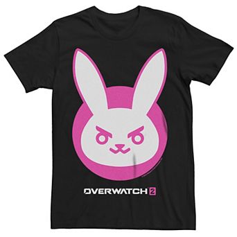 Men's Overwatch 2 D.Va Pink Bunny Icon Graphic Tee