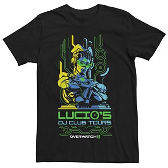 Men's Overwatch 2 Lucio DJ Club Tours Graphic Tee