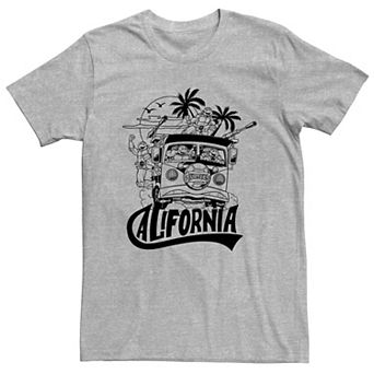 Men's Stranger Things Surfer Boy Pizza Van Graphic Tee