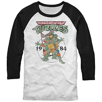 Men's Nickelodeon Teenage Mutant Ninja Turtles Elite Group Est. 1984 Raglan Tee