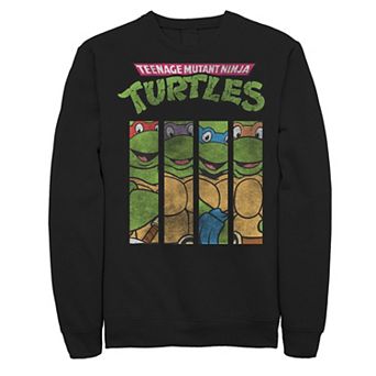 Men's Nickelodeon Teenage Mutant Ninja Turtles Face Panels Fleece Sweatshirt