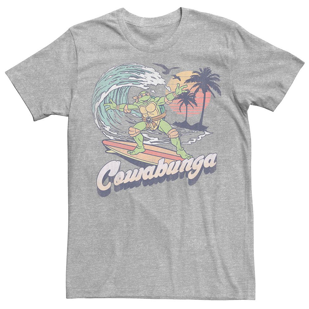 Nickelodeon Teenage Mutant Ninja Turtles Surfing T-Shirt - Men's Relaxed Fit Short Sleeve Tee, Printed In USA