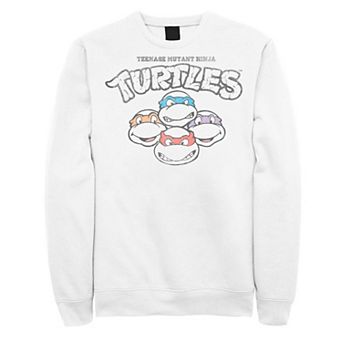 Men's Nickelodeon Teenage Mutant Ninja Turtles Faces Logo Fleece Sweatshirt