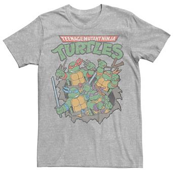 Men's Nickelodeon Teenage Mutant Ninja Turtles Distressed Poster Graphic Tee