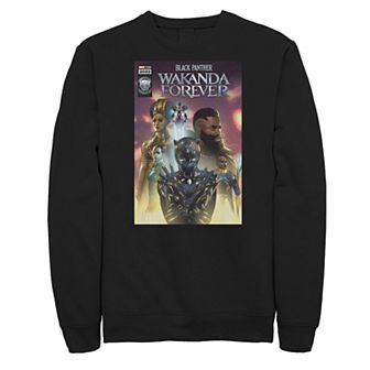 Big & Tall Marvel Wakanda Forever Comic-book Style Fleece Sweatshirt