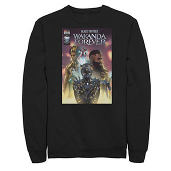 Big & Tall Marvel Wakanda Forever Comic-book Style Fleece Sweatshirt