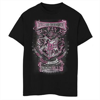 Boys 8-20 Harry Potter Triwizard Tournament Hogwarts Poster Husky Tee