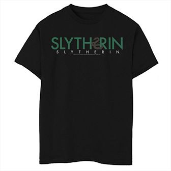 Boys 8-20 Harry Potter Slytherin House Simple Text Husky Tee