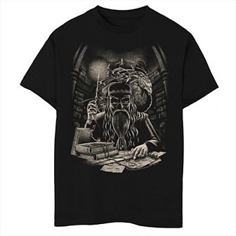 Boys 8-20 Harry Potter Dumbledore Studying Husky Tee