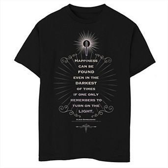 Boys 8-20 Harry Potter Dumbledore Happiness Can Be Found Husky Tee