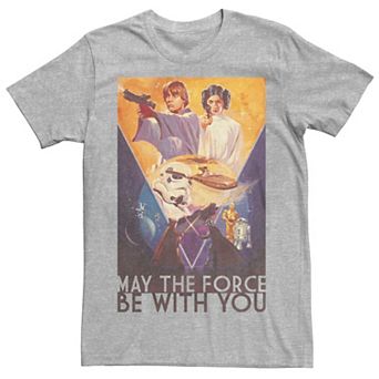 Men's Star Wars May The Force Be With You Poster Graphic Tee
