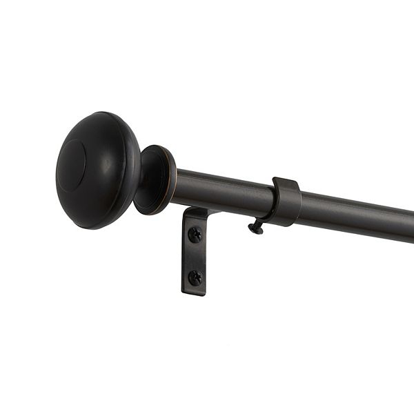 eclipse 5/8" Decorative Knob Curtain Rod