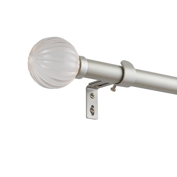 eclipse 1" Decorative Acylic Ball Curtain Rod