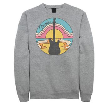Big & Tall Fender 60s Groovy Guitar Sunset Graphic Fleece Pullover
