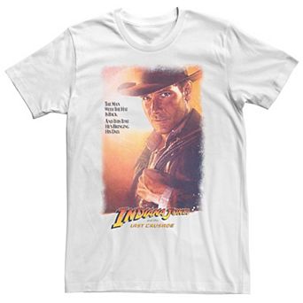 Men's Indiana Jones And the Last Crusade Movie Poster Graphic Tee