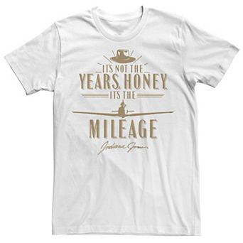 Men's Indiana Jones It's Not the Years Honey Golden Quote Graphic Tee