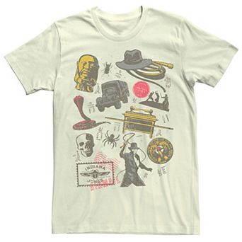 Men's Indiana Jones Movie Icons Graphic Tee