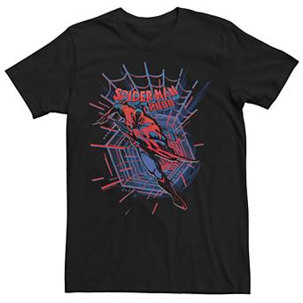 Men's Marvel Spiderman Across The Spider Verse Spiderman 2099 Running Poster Graphic Tee