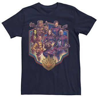 Men's Marvel Guardians Of The Galaxy Galactic Family Badge Graphic Tee