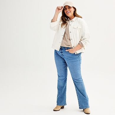Plus Size Sonoma Goods For Life® Midrise Bootcut Jeans