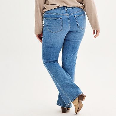 Plus Size Sonoma Goods For Life® Midrise Bootcut Jeans