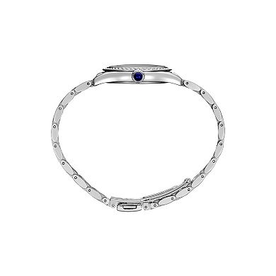 Seiko Women's Crystal Stainless Steel Quartz White Dial Watch - SUR539