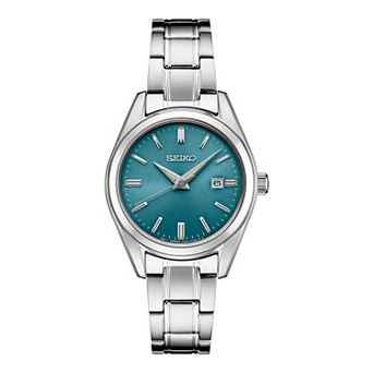 Seiko Women's Essentials Stainless Steel Quartz Blue Dial Watch - SUR531
