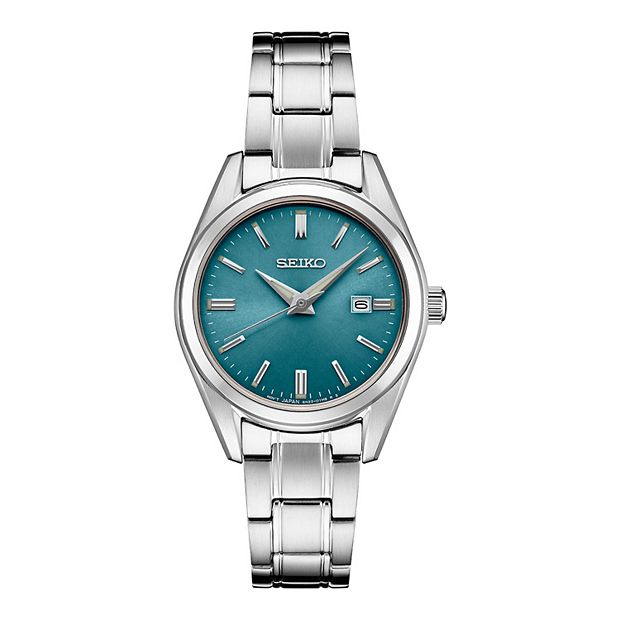 Seiko women's outlet blue dial watch