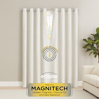 eclipse Magnitech Sam 100% Blackout 2-Window Curtain Panels