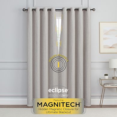 eclipse Magnitech Stratton 100% Blackout 2-Window Curtain Panels