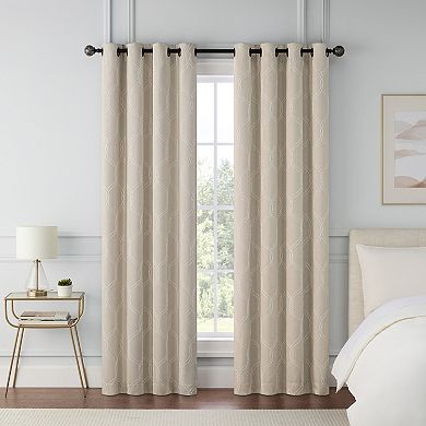 eclipse Magnitech Cambridge 100% Blackout 2-Window Curtain Panels