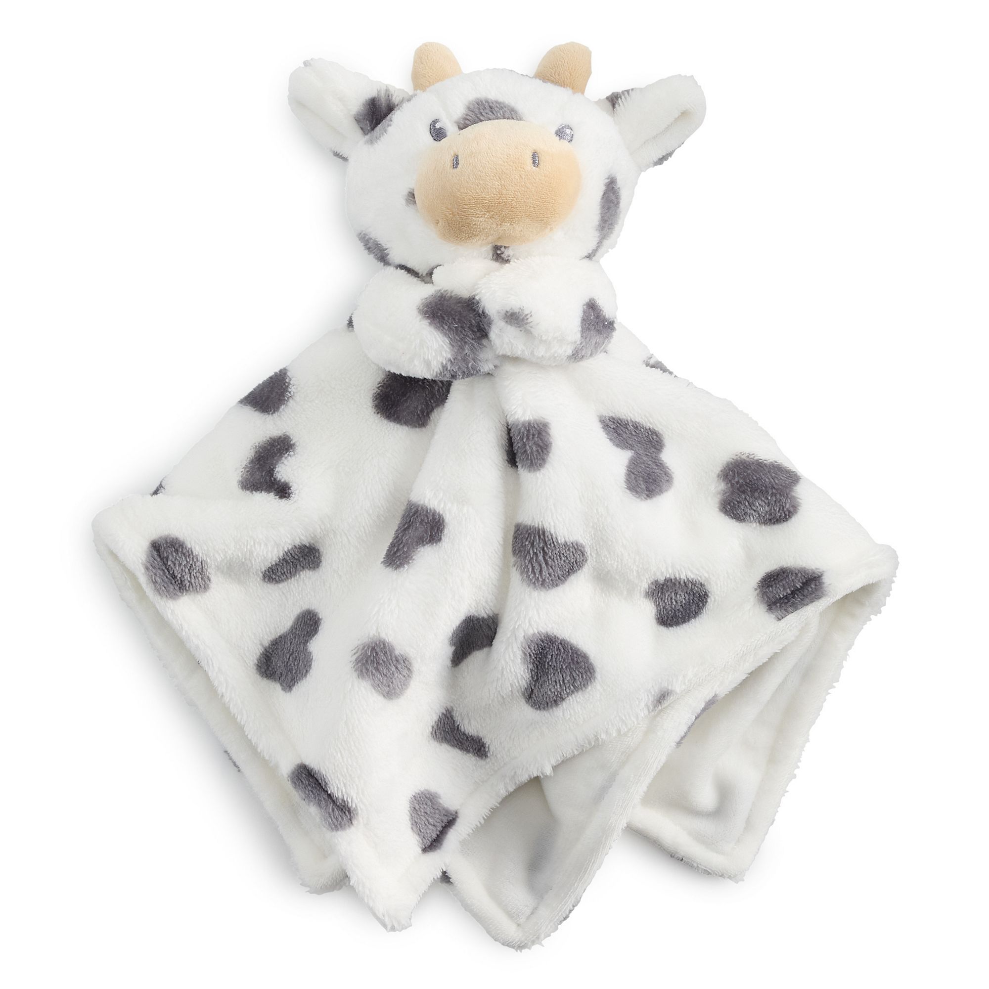 Baby Carters Cow Cuddle Plush Blanket, White