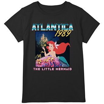 Disney's The Little Mermaid Ariel Atlantica 1989 Girls Plus Size Graphic Tee