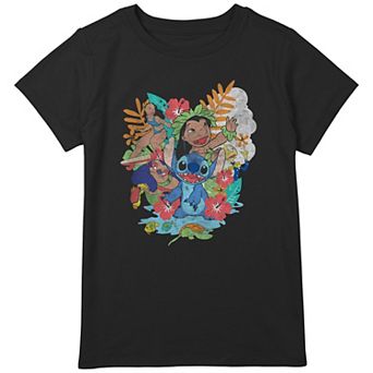 Disney's Lilo & Stitch Characters Group Girls Plus Size Graphic Tee
