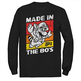 Big & Tall Nintendo Super Mario Bros 3 Made in the 80s Long Sleeve Tee