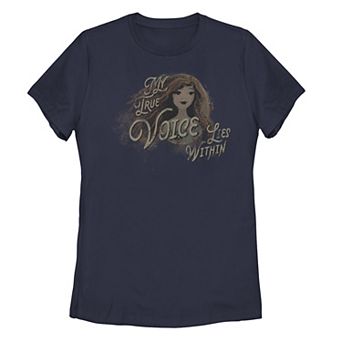 Disney's The Little Mermaid Live Action Juniors' My True Voice Lies Within Graphic Tee