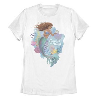 Disney's The Little Mermaid Live Action Juniors' Curious And Kind Graphic Tee